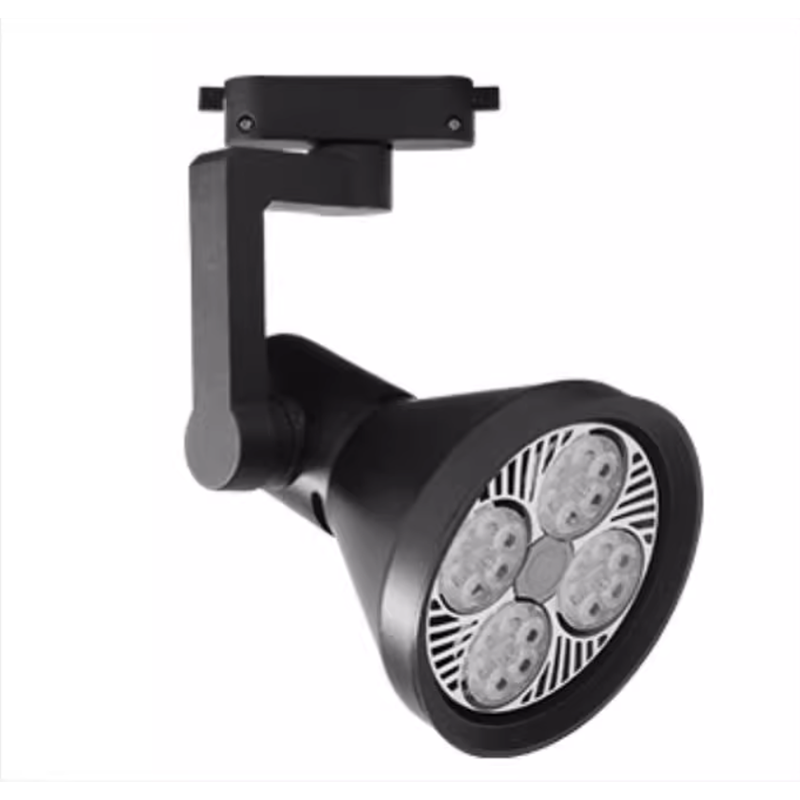 Spotlight  super bright commercial Par30 track light ceiling light rail type background wall LED single light Speaker style Black