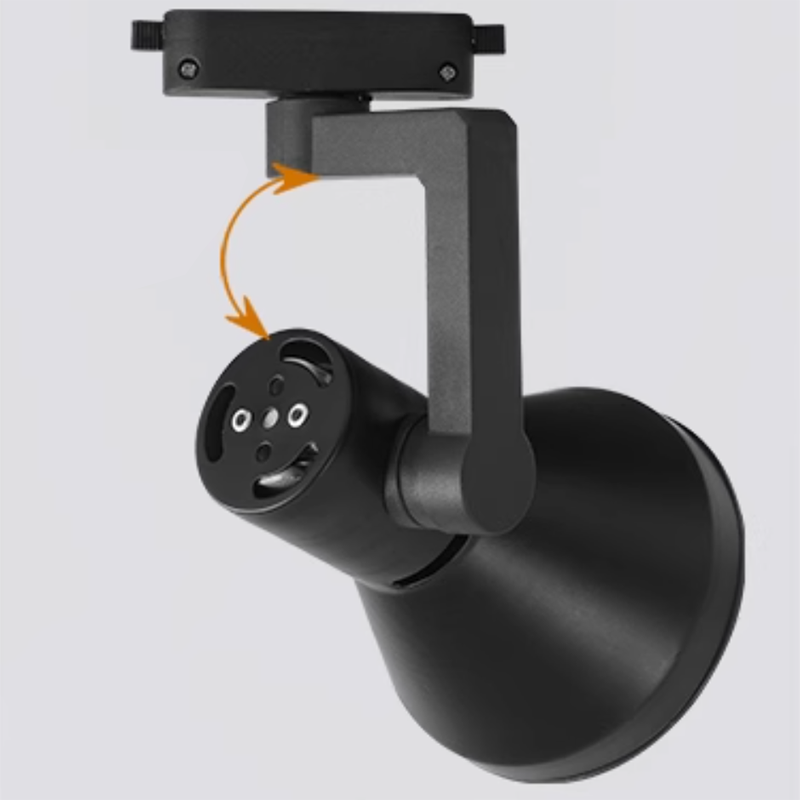 Spotlight  super bright commercial Par30 track light ceiling light rail type background wall LED single light Speaker style Black image3