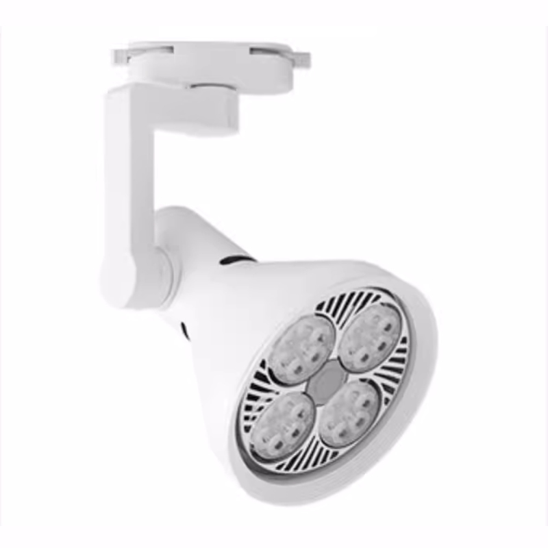 Spotlight  super bright commercial Par30 track light ceiling light rail type background wall LED single light Speaker style White