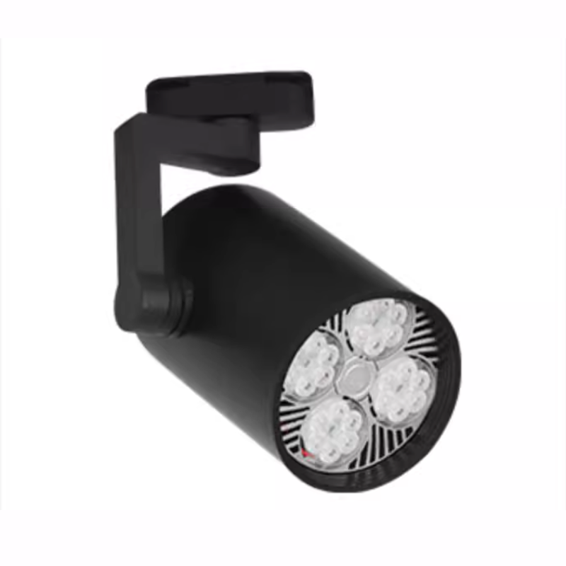 Spotlight  super bright commercial Par30 track light ceiling light rail type background wall LED single light Straight tube style Black
