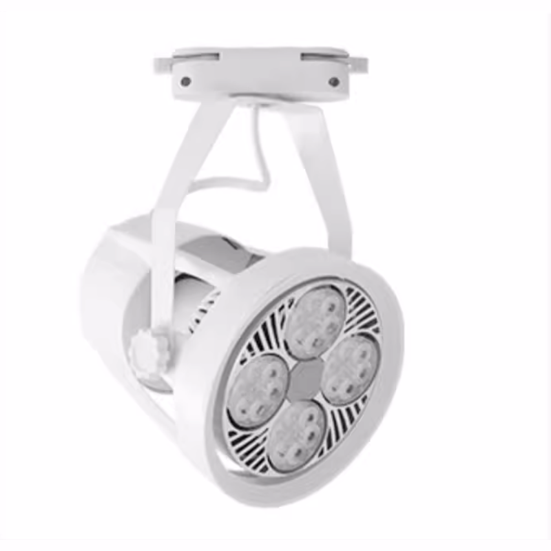 Spotlight  super bright commercial Par30 track light ceiling light rail type background wall LED single light Four Claw Style White